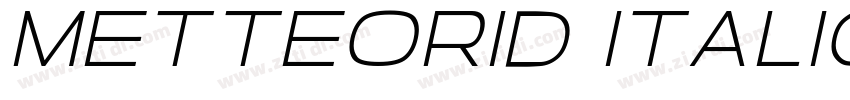 Metteorid Italic字体转换